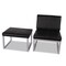 Alera Ispara Series 26.57 in. x 30.71 in. x 31.1 in. Armless Chair - Black Seat/Back, Silver Base